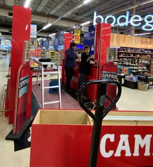 Exhibidor Campari